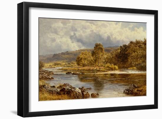 An Island on the LLugwy Just Below Capel Curig, North Wales-Benjamin Williams Leader-Framed Giclee Print