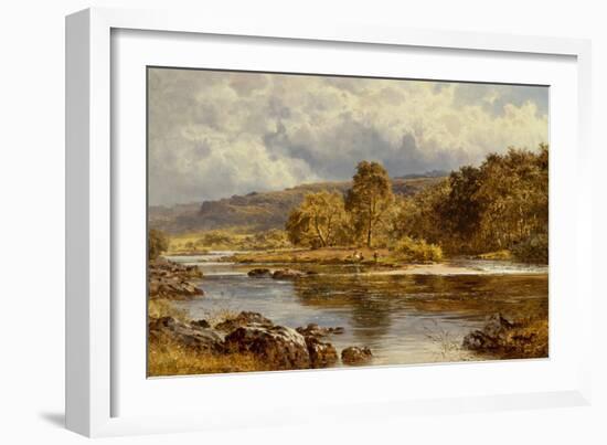 An Island on the LLugwy Just Below Capel Curig, North Wales-Benjamin Williams Leader-Framed Giclee Print