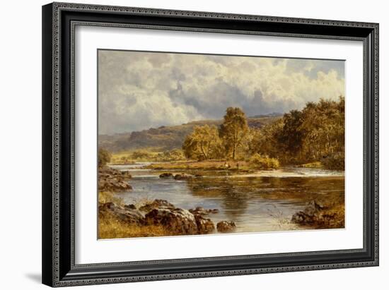 An Island on the LLugwy Just Below Capel Curig, North Wales-Benjamin Williams Leader-Framed Giclee Print