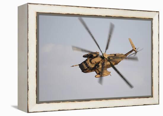 An Israeli Air Force Ch-53 Yasur Helicopter in Flight over Israel-Stocktrek Images-Framed Premier Image Canvas