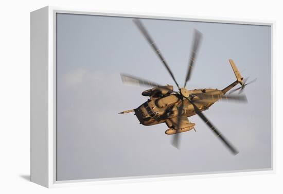 An Israeli Air Force Ch-53 Yasur Helicopter in Flight over Israel-Stocktrek Images-Framed Premier Image Canvas