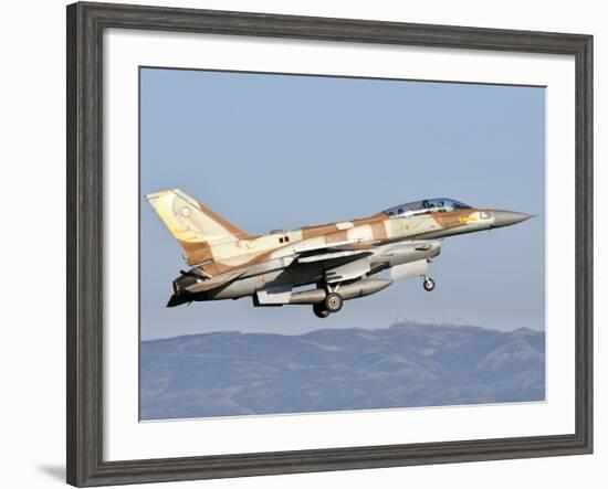 An Israeli Air Force F-16I Sufa-Stocktrek Images-Framed Photographic Print