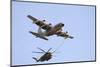 An Israeli Air Force Kc-130H Karnaf Refuels a Ch-53 Yasur Helicopter-Stocktrek Images-Mounted Photographic Print