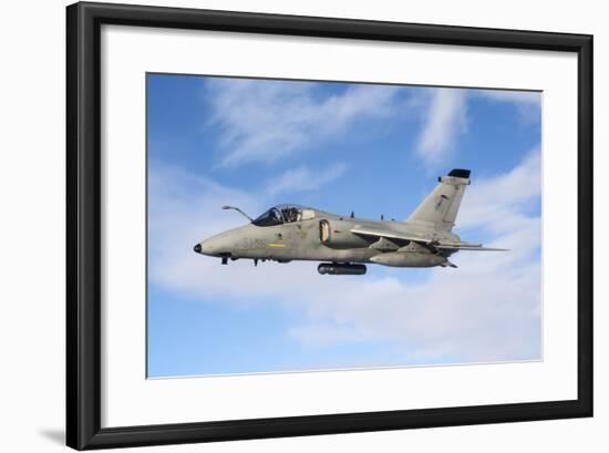 An Italian Air Force Amx During an Air-To-Air Refueling Operation-Stocktrek Images-Framed Photographic Print