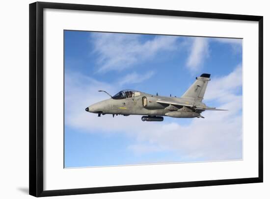 An Italian Air Force Amx During an Air-To-Air Refueling Operation-Stocktrek Images-Framed Photographic Print