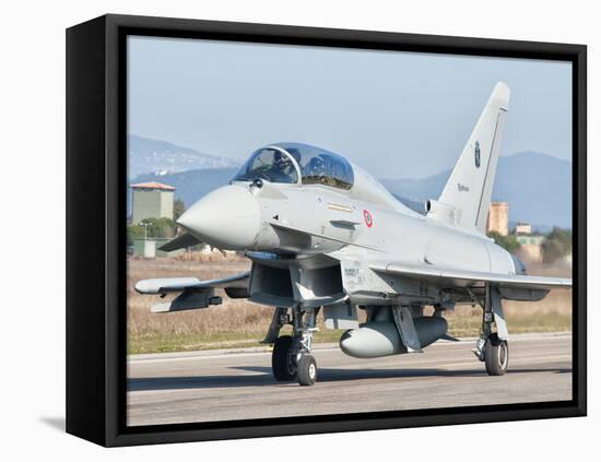 An Italian Air Force Eurofighter Typhoon at Grosseto Air Base, Italy-Stocktrek Images-Framed Premier Image Canvas