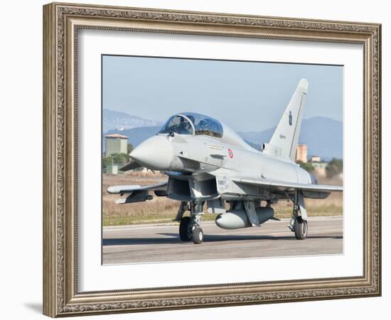 An Italian Air Force Eurofighter Typhoon at Grosseto Air Base, Italy-Stocktrek Images-Framed Photographic Print