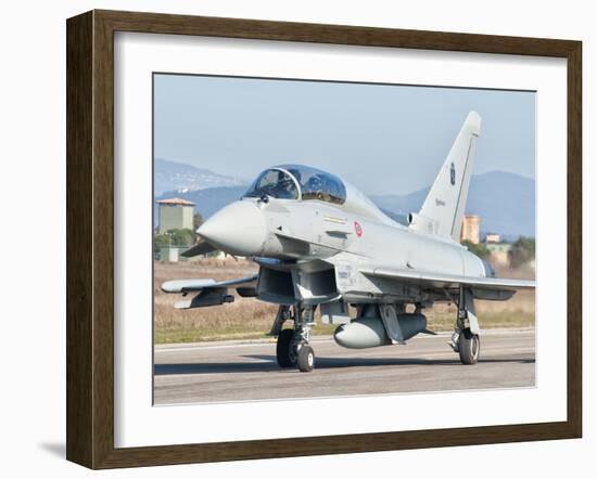 An Italian Air Force Eurofighter Typhoon at Grosseto Air Base, Italy-Stocktrek Images-Framed Photographic Print