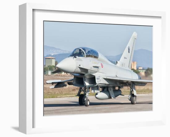 An Italian Air Force Eurofighter Typhoon at Grosseto Air Base, Italy-Stocktrek Images-Framed Photographic Print