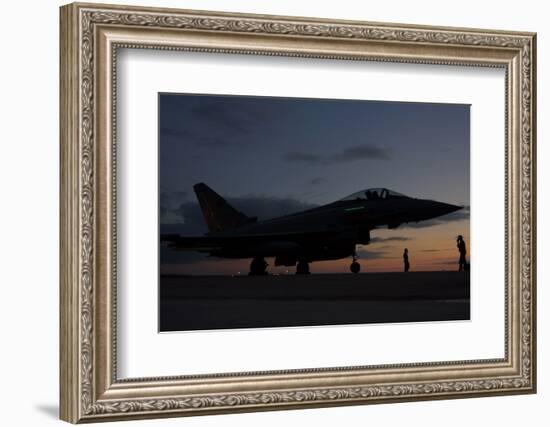 An Italian Air Force F-2000 Typhoon at Trapani Air Base, Italy-Stocktrek Images-Framed Photographic Print