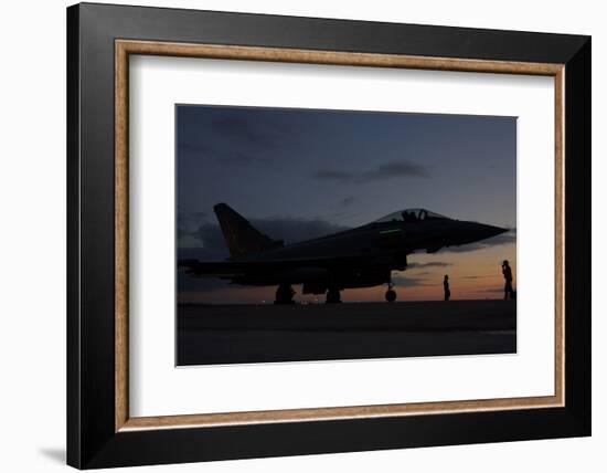 An Italian Air Force F-2000 Typhoon at Trapani Air Base, Italy-Stocktrek Images-Framed Photographic Print