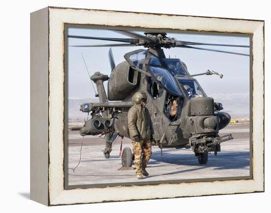 An Italian Army Agusta AW129 Mangusta Attack Helicopter-Stocktrek Images-Framed Premier Image Canvas