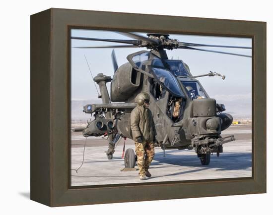 An Italian Army Agusta AW129 Mangusta Attack Helicopter-Stocktrek Images-Framed Premier Image Canvas