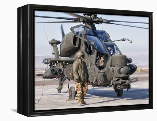 An Italian Army Agusta AW129 Mangusta Attack Helicopter-Stocktrek Images-Framed Premier Image Canvas