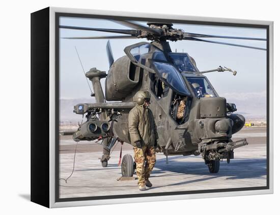 An Italian Army Agusta AW129 Mangusta Attack Helicopter-Stocktrek Images-Framed Premier Image Canvas