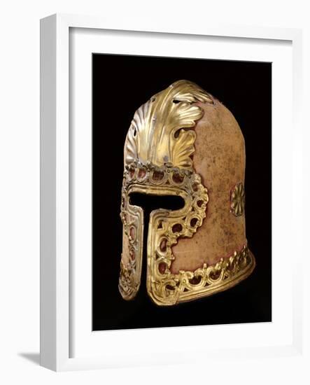 An Italian Barbute from a Stemma, in 15th Century-null-Framed Giclee Print