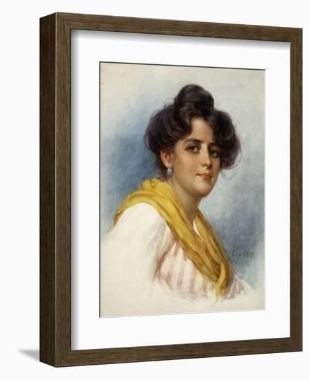 An Italian Beauty-Eugen Von Blaas-Framed Giclee Print