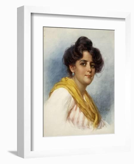 An Italian Beauty-Eugen Von Blaas-Framed Giclee Print