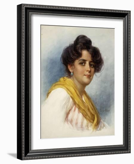 An Italian Beauty-Eugen Von Blaas-Framed Giclee Print