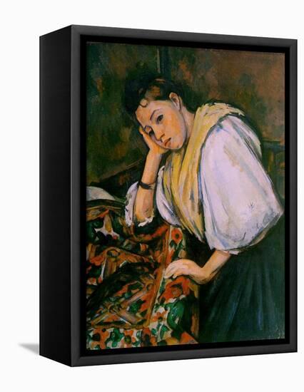 An Italian Girl, C.1900-Paul Cézanne-Framed Premier Image Canvas