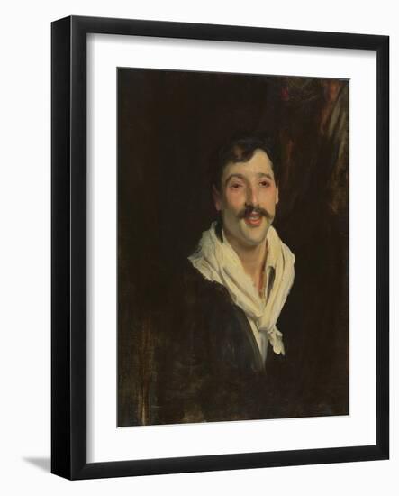 An Italian Sailor (Oil on Canvas)-John Singer Sargent-Framed Giclee Print