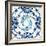 An Iznik Pottery Tile, with a Spiralling Floral Motif, Early 17th Century-null-Framed Giclee Print