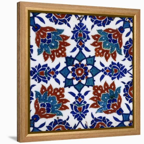 An Iznik Pottery Tile-null-Framed Premier Image Canvas