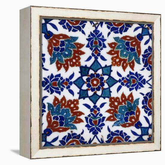 An Iznik Pottery Tile-null-Framed Premier Image Canvas