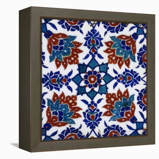 An Iznik Pottery Tile-null-Framed Premier Image Canvas