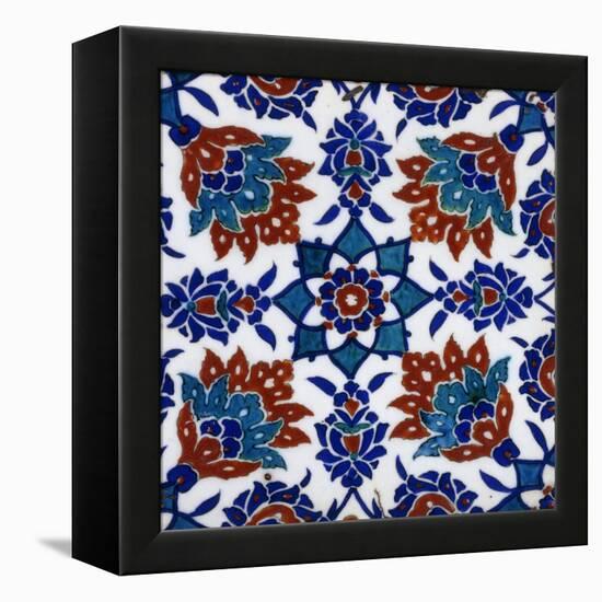 An Iznik Pottery Tile-null-Framed Premier Image Canvas