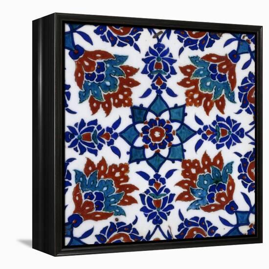 An Iznik Pottery Tile-null-Framed Premier Image Canvas