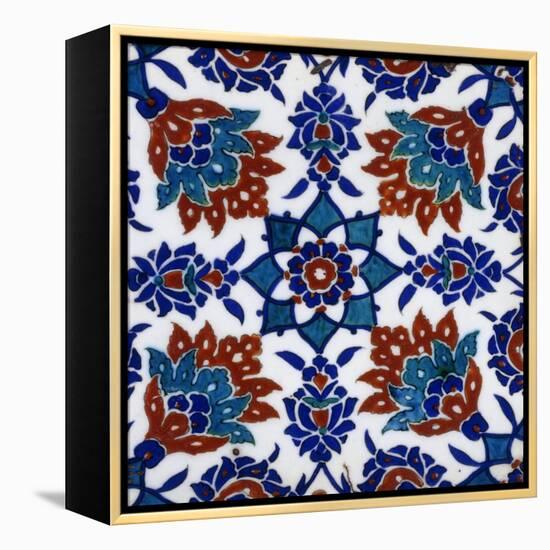 An Iznik Pottery Tile-null-Framed Premier Image Canvas