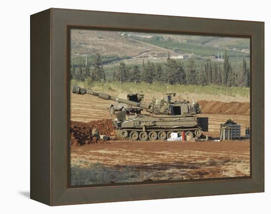 An M109 Self-Propelled Howitzer of the Israel Defense Forces-Stocktrek Images-Framed Premier Image Canvas