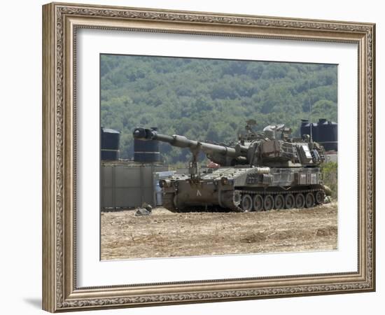 An M109 Self-Propelled Howitzer of the Israel Defense Forces-Stocktrek Images-Framed Photographic Print