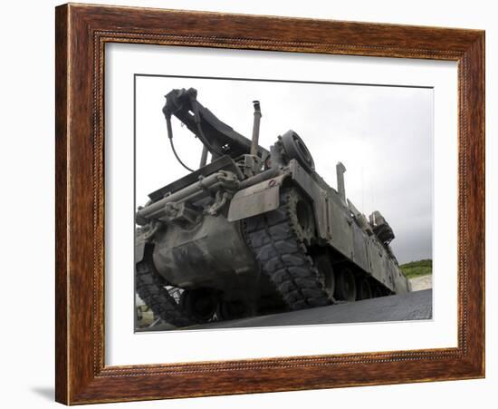 An M88A2 Hercules Recovery Vehicle-Stocktrek Images-Framed Photographic Print