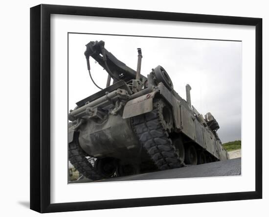 An M88A2 Hercules Recovery Vehicle-Stocktrek Images-Framed Photographic Print