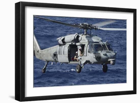 An Mh-60S Seahawk Helicopter-null-Framed Photographic Print