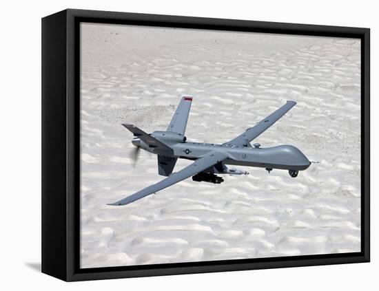 An MQ-9 Reaper Flies a Training Mission Over Southern New Mexico-Stocktrek Images-Framed Premier Image Canvas