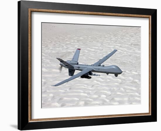 An MQ-9 Reaper Flies a Training Mission Over Southern New Mexico-Stocktrek Images-Framed Photographic Print