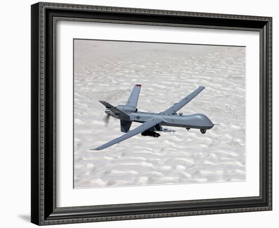 An MQ-9 Reaper Flies a Training Mission Over Southern New Mexico-Stocktrek Images-Framed Photographic Print