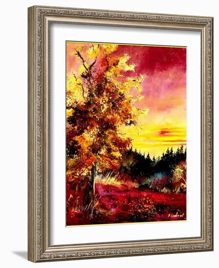 An oak in Autumn-Pol Ledent-Framed Art Print