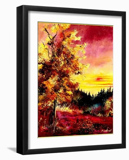 An oak in Autumn-Pol Ledent-Framed Art Print