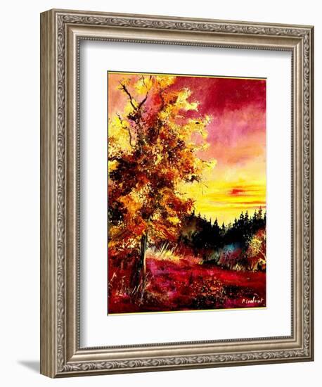 An oak in Autumn-Pol Ledent-Framed Art Print