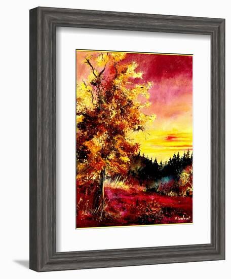 An oak in Autumn-Pol Ledent-Framed Art Print