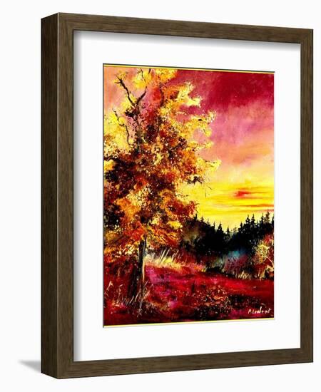 An oak in Autumn-Pol Ledent-Framed Art Print