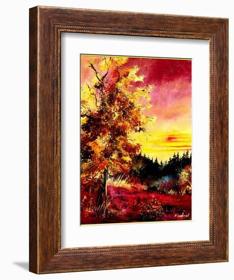 An oak in Autumn-Pol Ledent-Framed Art Print