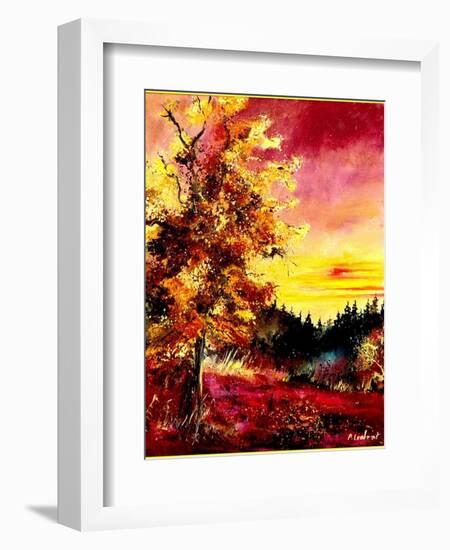 An oak in Autumn-Pol Ledent-Framed Art Print