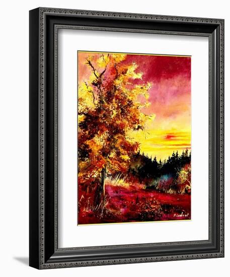 An oak in Autumn-Pol Ledent-Framed Art Print