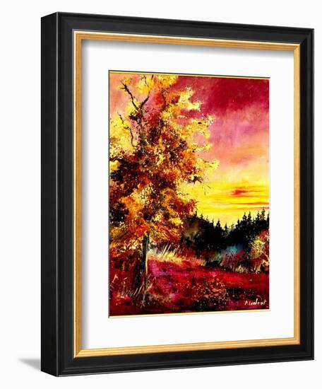 An oak in Autumn-Pol Ledent-Framed Art Print