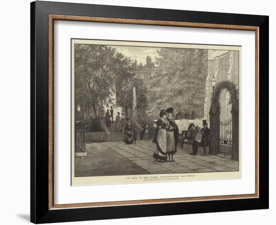 An Oasis in the Desert, Fountain-Court, the Temple-Henry Wallis-Framed Giclee Print